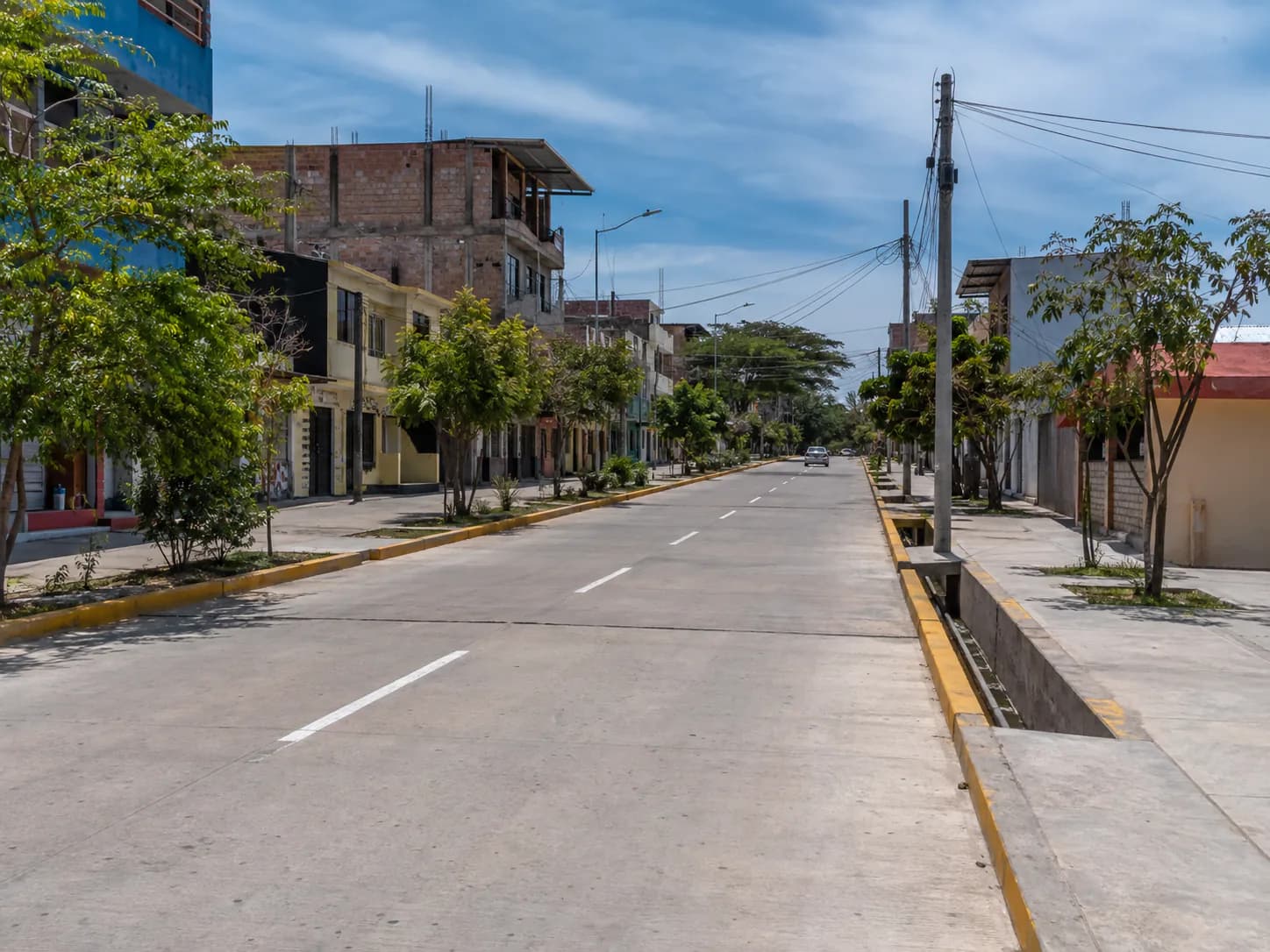 Proyecto de mejoramiento vial y urbano en la avenida Pakamuros de Jaén